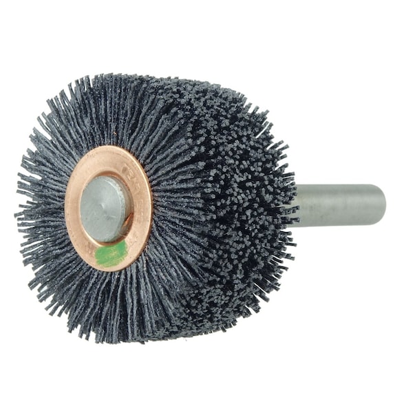 Weiler Bore-Rx 2"Dia. Brush Deburring .026/120CG Crimped Fill, 3/8" Stem 17215 - main